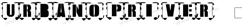 URBANO PRI VER 2字体转换